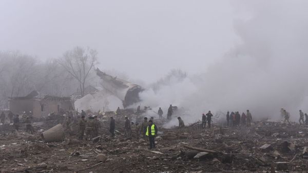 Turkish cargo plane on a flight from Hong-Kong has crashed near Bishkek, Kyrgyzstan - Sputnik International