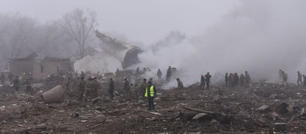 Turkish cargo plane on a flight from Hong-Kong has crashed near Bishkek, Kyrgyzstan - Sputnik International