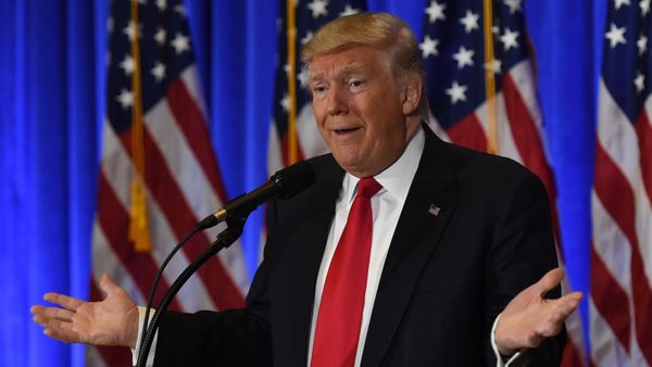 US President-elect Donald Trump speaks during a press conference January 11, 2017 at Trump Tower in New York - Sputnik International