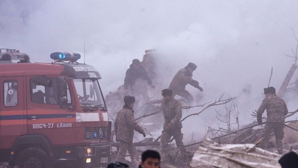 Cargo plane crashes in Kyrgyzstan Cargo plane crashes in Kyrgyzstan - Sputnik International