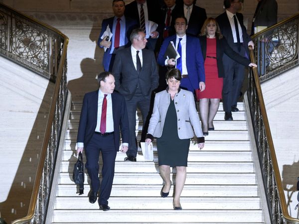 Northern Ireland First Minister and leader of the Democratic Unionist Party Arlene Foster arrives to make a statement at Parliament Buildings in Stormont in Belfast, Northern Ireland, January 16, 2017. - Sputnik International