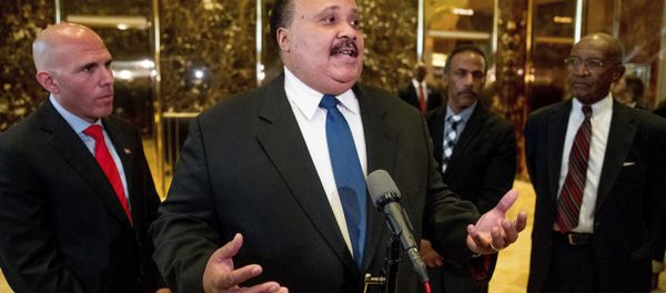 Martin Luther King III, son of Martin Luther King Jr. speaks to members of the media following a meeting with President-elect Donald Trump at Trump Tower in New York, Monday, Jan. 16, 2017. Martin Luther King III, son of Martin Luther King Jr. speaks to members of the media following a meeting with President-elect Donald Trump at Trump Tower in New York, Monday, Jan. 16, 2017. - Sputnik International