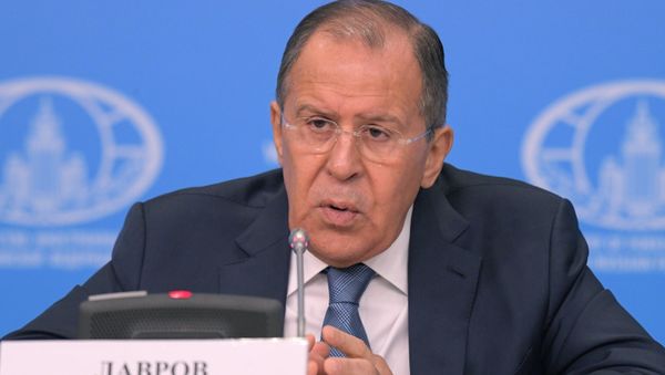 Moscow, Russia. News conference with Russian Foreign Minister Sergei Lavrov evaluating the 2016 performance of Russian diplomacy. Moscow, Russia. News conference with Russian Foreign Minister Sergei Lavrov evaluating the 2016 performance of Russian diplomacy. - Sputnik International