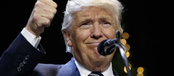 In this Dec. 13, 2016 file photo, President-elect Donald Trump gestures while speaking at a rally in West Allis, Wis. Donald Trump says America cannot let Israel be treated with such total disdain and disrespect. In this Dec. 13, 2016 file photo, President-elect Donald Trump gestures while speaking at a rally in West Allis, Wis. Donald Trump says America cannot let Israel be treated with such total disdain and disrespect. - Sputnik International