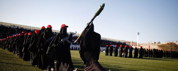 Women loyal to the Houthi movement parade to show support to the movement in Sanaa, Yemen - Sputnik International