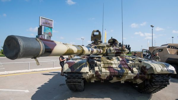 A modified T-72 tank displayed at the ADEX 2016 Azerbaijan International Defense Industry Exhibition in Baku A modified T-72 tank displayed at the ADEX 2016 Azerbaijan International Defense Industry Exhibition in Baku - Sputnik International