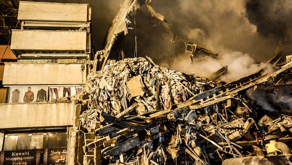 The ruins of Plasco Building in Tehran The ruins of Plasco Building in Tehran - Sputnik International