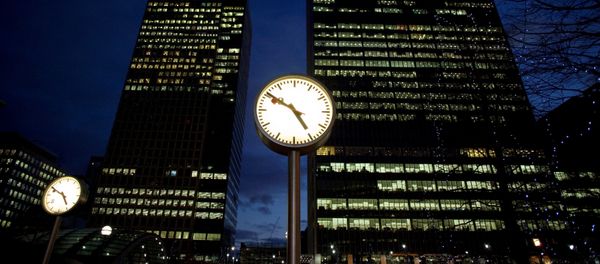 A view of offices at the financial district of Canary Wharf in London, Britain at dusk January 13, 2009 A view of offices at the financial district of Canary Wharf in London, Britain at dusk January 13, 2009 - Sputnik International