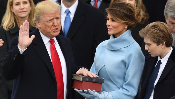 US President-elect Donald Trump is sworn in as President on January 20, 2017 at the US Capitol in Washington, DC. US President-elect Donald Trump is sworn in as President on January 20, 2017 at the US Capitol in Washington, DC. - Sputnik International