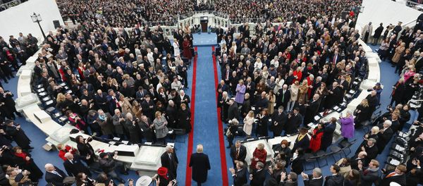 President-elect Donald Trump arrives during the 58th Presidential Inauguration at the U.S. Capitol in Washington, Friday, Jan. 20, 2017 - Sputnik International