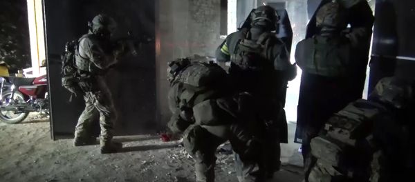 Law enforcement officers during a special operation in Dagestan. File photo - Sputnik International