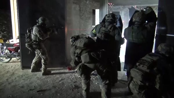 Law enforcement officers during a special operation in Dagestan. File photo - Sputnik International