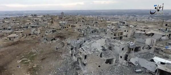 Aerial image of a neighborhood damaged by Turkish airstrikes in the northern Syrian town of al-Bab, in Aleppo province, Syria (File) Aerial image of a neighborhood damaged by Turkish airstrikes in the northern Syrian town of al-Bab, in Aleppo province, Syria (File) - Sputnik International