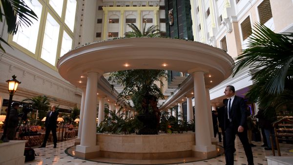 A view of the lobby of Astana's Rixos President Hotel, the place that will host Syria peace talks, in Astana, on January 22, 2017 - Sputnik International