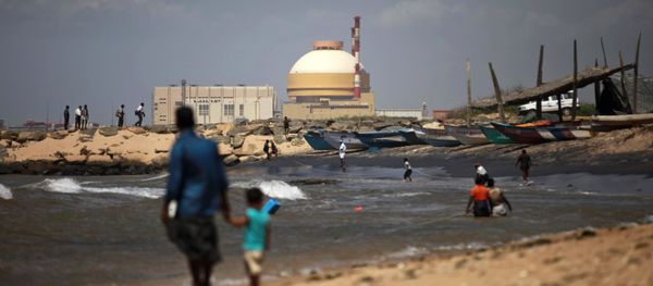A fisherman and his son stand near the Russian-built Kudankulam Atomic Power Project, at Kudankulam, about 700 kilometers (440 miles) south of Chennai, Tamil Nadu state, India, Thursday, Sept. 13, 2012 A fisherman and his son stand near the Russian-built Kudankulam Atomic Power Project, at Kudankulam, about 700 kilometers (440 miles) south of Chennai, Tamil Nadu state, India, Thursday, Sept. 13, 2012 - Sputnik International