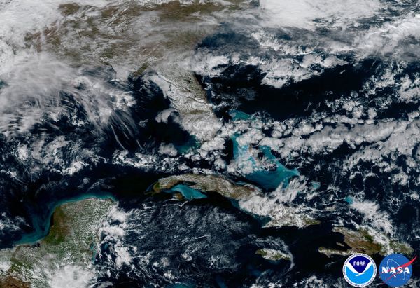 Shallow waters can be seen in this photo of the Caribbean. - Sputnik International