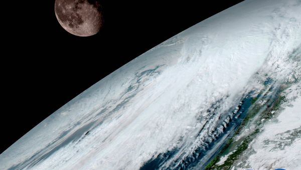 GOES-16 even managed to capture a stunning photo of the Moon. GOES-16 even managed to capture a stunning photo of the Moon. - Sputnik International