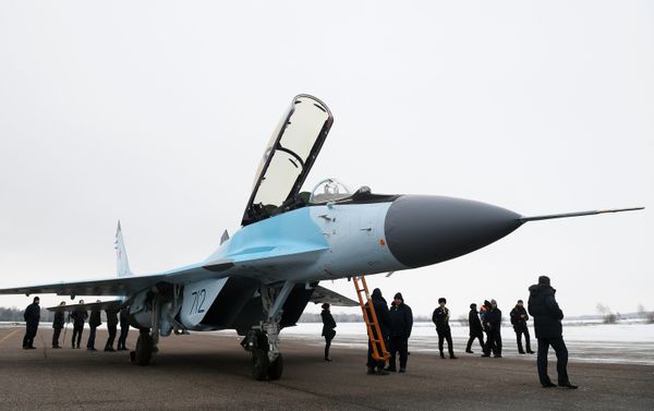 The MiG-35 aviation complex presented in Moscow Region. File photo The MiG-35 aviation complex presented in Moscow Region. File photo - Sputnik International