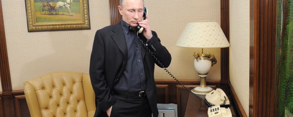 Vladimir Putin speaks by phone (File) Vladimir Putin speaks by phone (File) - Sputnik International