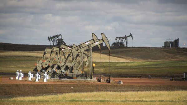 Pump jacks are seen on the Bakken Shale Formation, near Williston, North Dakota, on September 6, 2016 - Sputnik International