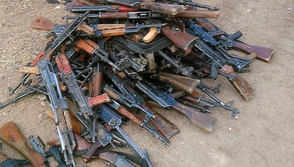 Weapon and ammunition Syrian insurgents surrendered to the government troops. File photo - Sputnik International