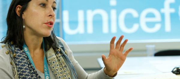 Meritxell Relano, UNICEF Yemen Representative, attends an interview with Reuters in Geneva, Switzerland, January 30, 2017. Picture taken January 30, 2017. - Sputnik International