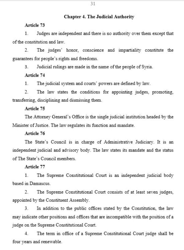 Syrian Constitution, Page 31 - Sputnik International