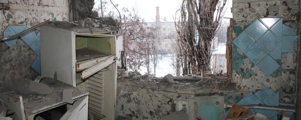 Donetsk after shelling Donetsk after shelling - Sputnik International