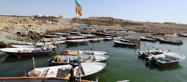 Fishing boats are moored in the southern Iranian port city of Chabahar Fishing boats are moored in the southern Iranian port city of Chabahar - Sputnik International