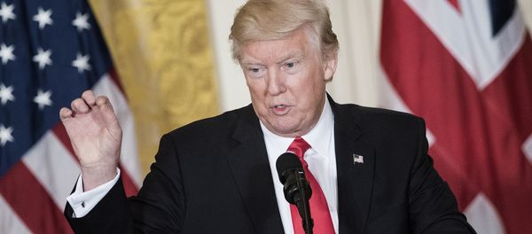 US President Donald Trump speaks during a press conference with British Prime Minister Theresa May at the White House January 27, 2017 in Washington, DC. - Sputnik International
