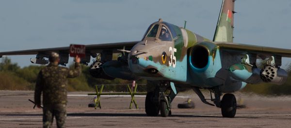 A Sukhoi-25 aircraft of the Belarus Air Force - Sputnik International