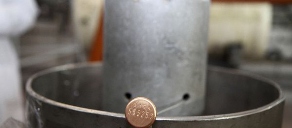 International Atomic Energy Agency (IAEA) seal on a piece of equipment at one of Iran's uranium enrichment facilities at the Natanz plant, some 200 miles (322 kilometers) south of the capital Tehran, Iran. (File) International Atomic Energy Agency (IAEA) seal on a piece of equipment at one of Iran's uranium enrichment facilities at the Natanz plant, some 200 miles (322 kilometers) south of the capital Tehran, Iran. (File) - Sputnik International