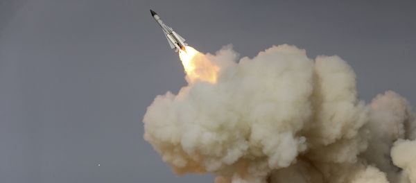 FILE -- In this Dec. 29, 2016 file photo, released by the semi-official Iranian Students News Agency (ISNA), a long-range S-200 missile is fired in a military drill in the port city of Bushehr, on the northern coast of Persian Gulf, Iran FILE -- In this Dec. 29, 2016 file photo, released by the semi-official Iranian Students News Agency (ISNA), a long-range S-200 missile is fired in a military drill in the port city of Bushehr, on the northern coast of Persian Gulf, Iran - Sputnik International