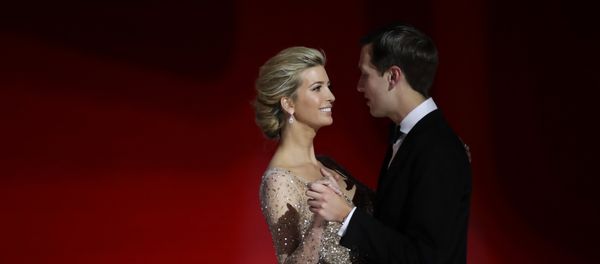 Ivanka Trump, left, daughter of President Donald Trump, dances with her husband Jared Kushner at the Liberty Ball, Friday, Jan. 20, 2017, in Washington. - Sputnik International