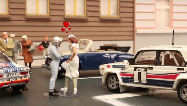 Stop motion car chase - Sputnik International