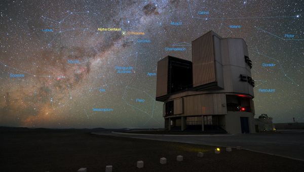 The rich stellar backdrop to the picture includes the bright star Alpha Centauri, the closest stellar system to Earth - Sputnik International