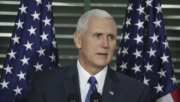 Vice President Mike Pence speaks at Congress Hall in Philadelphia on Saturday, Feb. 4, 2017 Vice President Mike Pence speaks at Congress Hall in Philadelphia on Saturday, Feb. 4, 2017 - Sputnik International