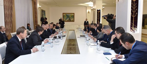 Participants in a meeting of the Joint Operational Group of Russia, Turkey and Iran to control the ceasefire in Syria, held in Astana Participants in a meeting of the Joint Operational Group of Russia, Turkey and Iran to control the ceasefire in Syria, held in Astana - Sputnik International