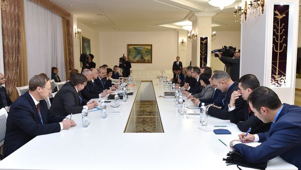 Participants in a meeting of the Joint Operational Group of Russia, Turkey and Iran to control the ceasefire in Syria, held in Astana - Sputnik International