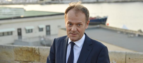 European Council President Donald Tusk speaks to the press as he arrives in Valletta on February 2, 2017 - Sputnik International
