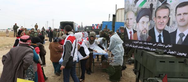 Refugee shelter in Jibreen, Aleppo - Sputnik International