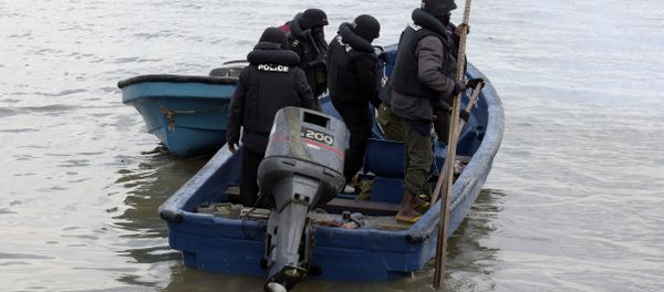 Marine police officers, Nigeria Marine police officers, Nigeria - Sputnik International