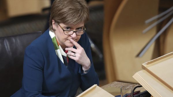 Scotland's First Minister Nicola Sturgeon sits in the main chamber of the Scottish Parliament in Edinburgh, Scotland Tuesday Jan. 17, 2017 ahead of the vote on the Scottish Government's plans to keep Scotland in the European single market even if the rest of the Britain leaves. Scotland's First Minister Nicola Sturgeon sits in the main chamber of the Scottish Parliament in Edinburgh, Scotland Tuesday Jan. 17, 2017 ahead of the vote on the Scottish Government's plans to keep Scotland in the European single market even if the rest of the Britain leaves. - Sputnik International