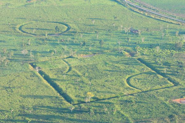 Geometric glyphs discovered in the Amazon. It is unlikely that this particular glyph is an ancient baseball diamond. Geometric glyphs discovered in the Amazon. It is unlikely that this particular glyph is an ancient baseball diamond. - Sputnik International