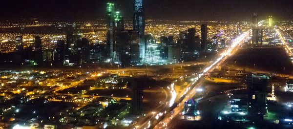 The skyline of Riyadh, Saudi Arabia is seen at night in this aerial photograph from a helicopter. The skyline of Riyadh, Saudi Arabia is seen at night in this aerial photograph from a helicopter. - Sputnik International