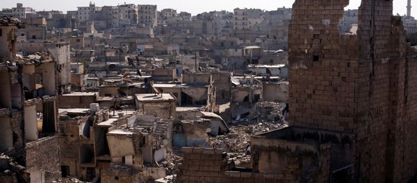A general view shows damaged buildings at al-Kalasa district of Aleppo, Syria in Aleppo, Syria, February 2, 2017. Picture taken February 2, 2017. - Sputnik International