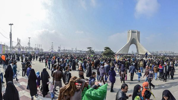 Rally marking the anniversary of the 1979 Islamic revolution in the capital Tehran - Sputnik International