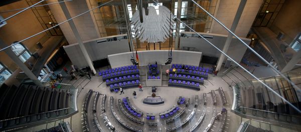 The plenary hall of the German lower house of Parliament Bundestag is pictured in preparation for the upcoming presidential elections during the Federal Assembly in Berlin, Germany - Sputnik International