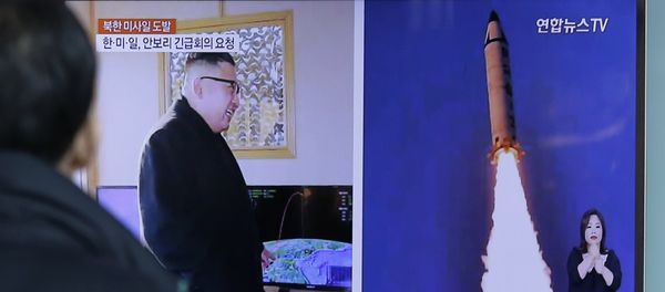 A man watches a TV news program showing photos published in North Korea's Rodong Sinmun newspaper of North Korea's Pukguksong-2 missile launch and North Korean leader Kim Jong Un at Seoul Railway Station in Seoul, South Korea, Monday, Feb. 13, 2017 A man watches a TV news program showing photos published in North Korea's Rodong Sinmun newspaper of North Korea's Pukguksong-2 missile launch and North Korean leader Kim Jong Un at Seoul Railway Station in Seoul, South Korea, Monday, Feb. 13, 2017 - Sputnik International