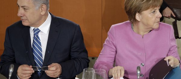 Israeli Prime Minister Benjamin Netanyahu and German Chancellor Angela Merkel Israeli Prime Minister Benjamin Netanyahu and German Chancellor Angela Merkel - Sputnik International